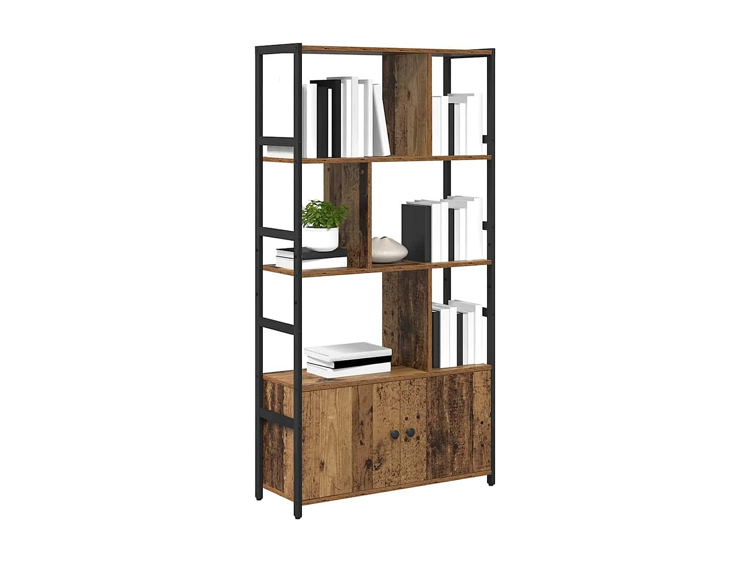 Étagère Bois ancien 80 x 30 x 155.5 cm Bois d'ingénierie