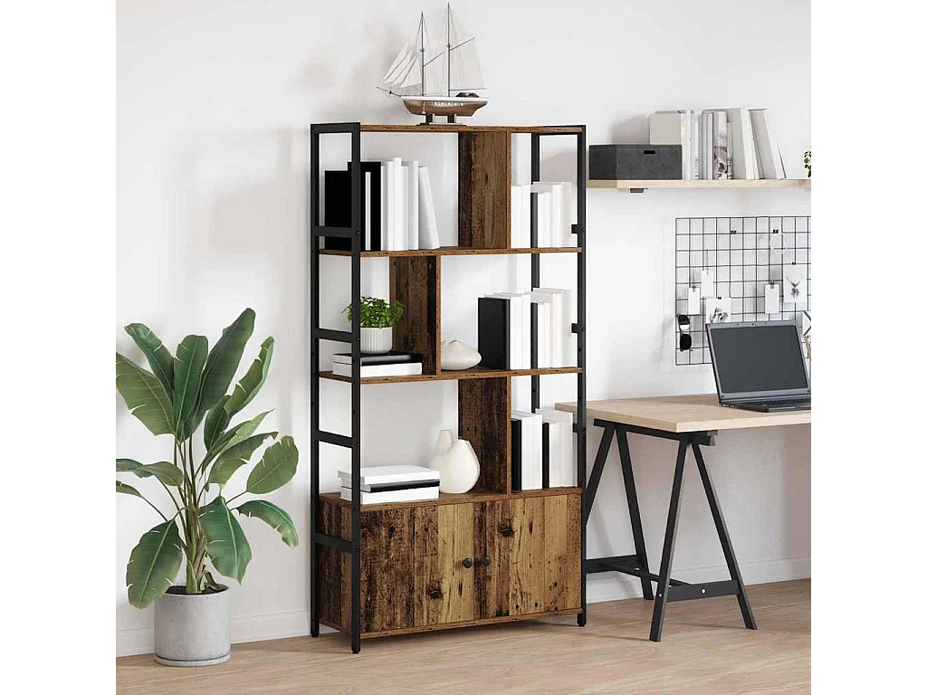 Étagère Bois ancien 80 x 30 x 155.5 cm Bois d'ingénierie