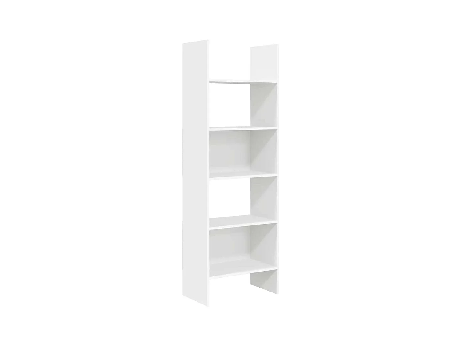 Libreria bianca 60x35x180 cm in legno ingegnerizzato