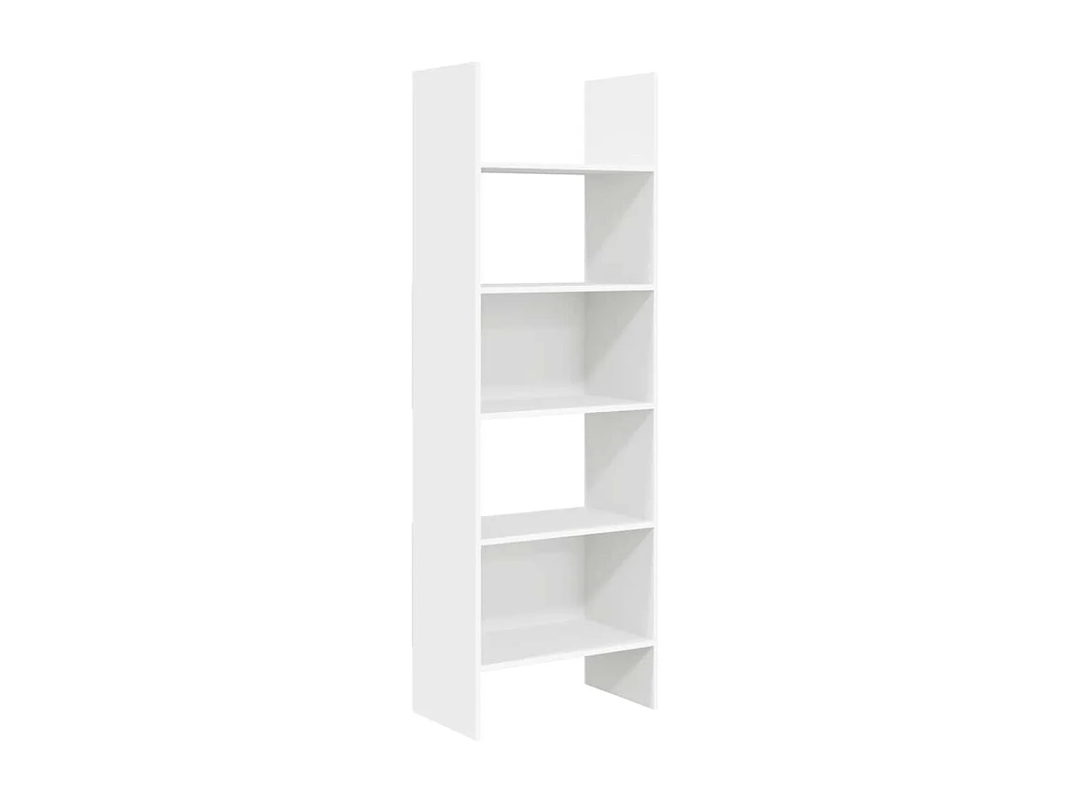 Libreria bianca 60x35x180 cm in legno ingegnerizzato