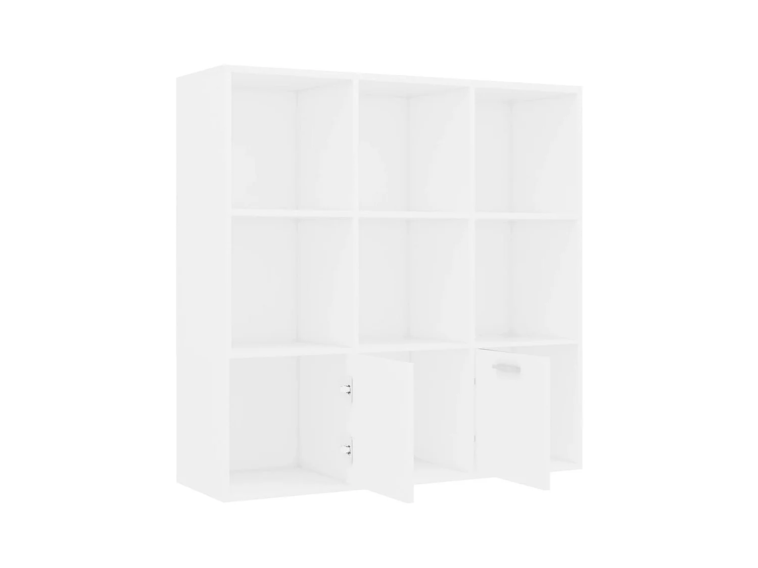 Libreria bianca 98x30x98 cm in legno ingegnerizzato