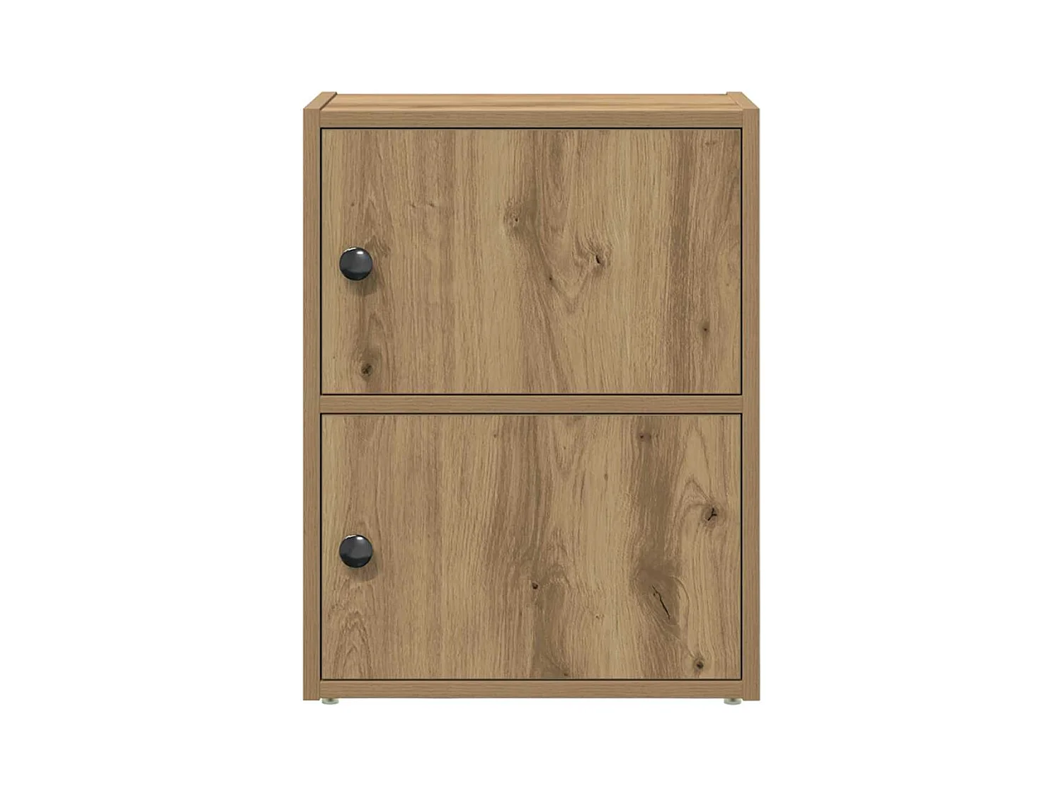 Bibliothèque chêne artisanal 40x24x52 cm bois d'ingénierie