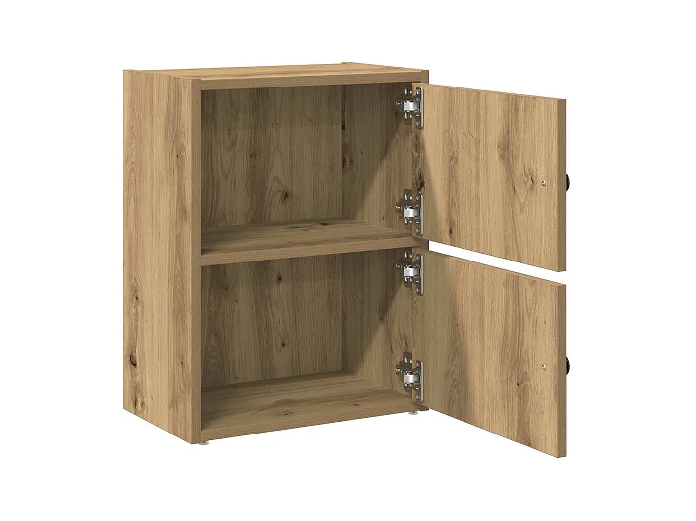 Bibliothèque chêne artisanal 40x24x52 cm bois d'ingénierie