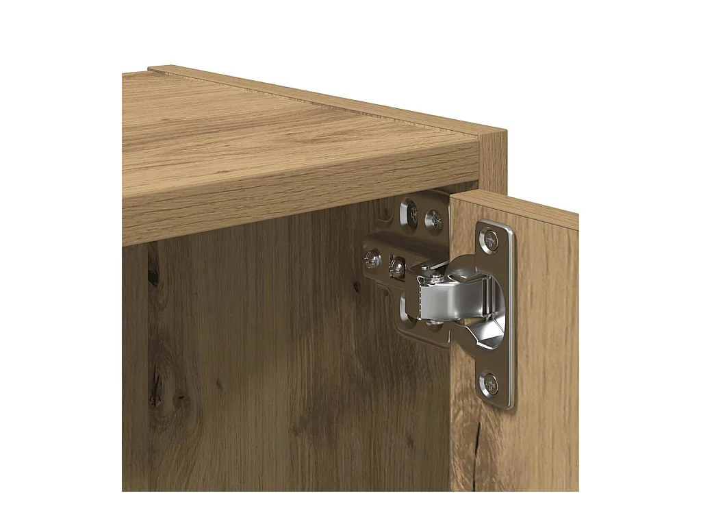 Bibliothèque chêne artisanal 40x24x52 cm bois d'ingénierie