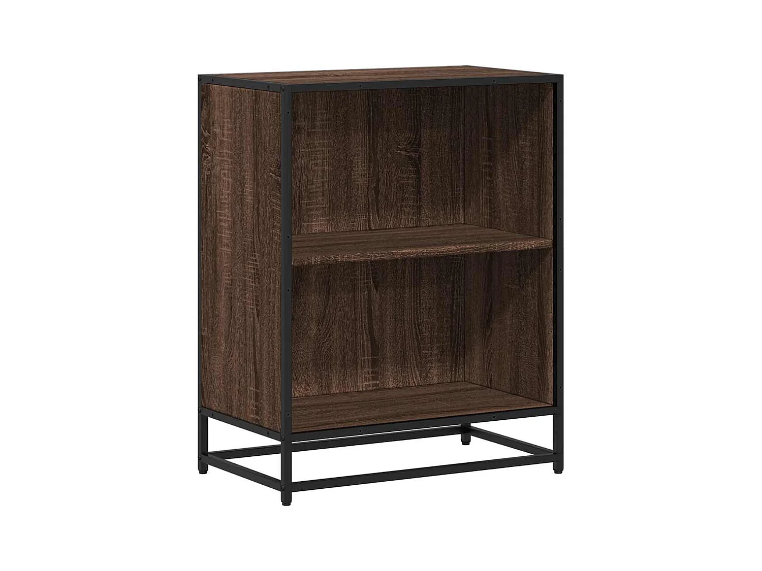 Bibliothèque chêne marron 60x35x76 cm bois d'ingénierie