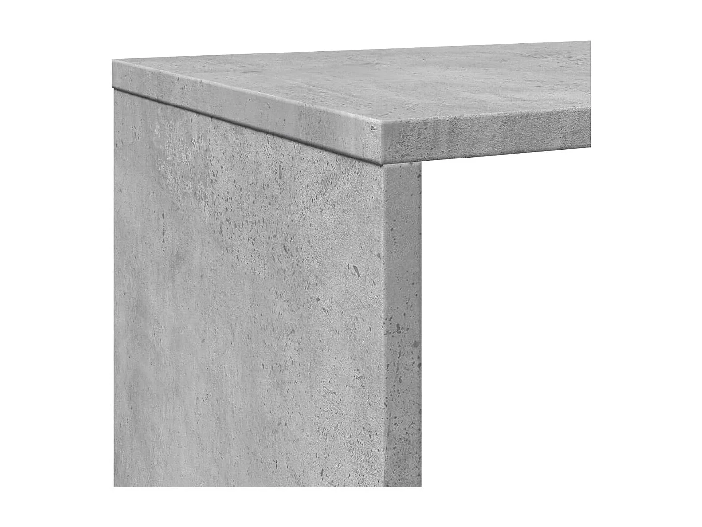 Libreria grigio cemento 132x29x141,5 cm in legno ingegnerizzato