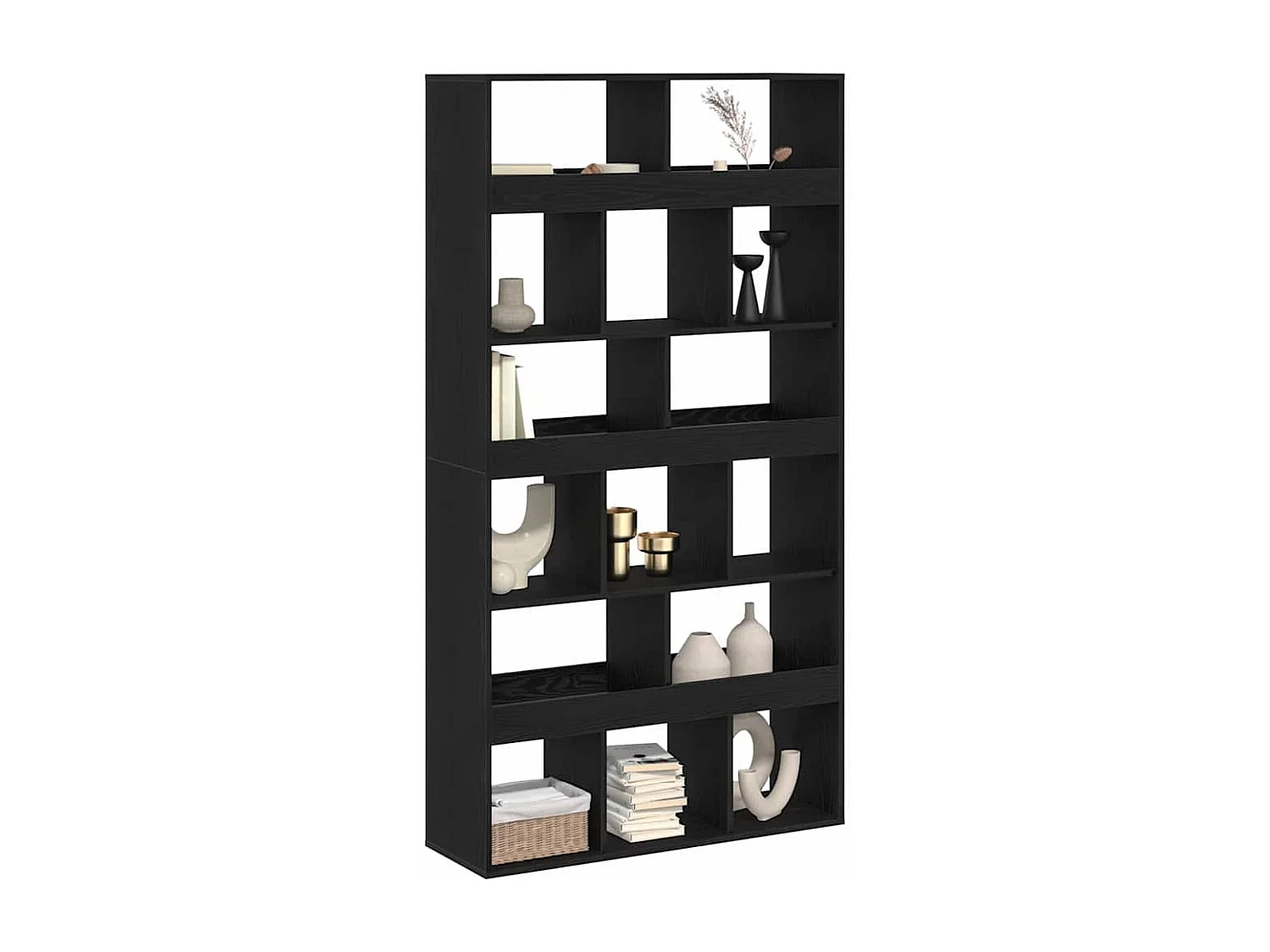 Paravent 2 pcs Chêne noir 100x33x187,5 cm Bois d'ingénierie