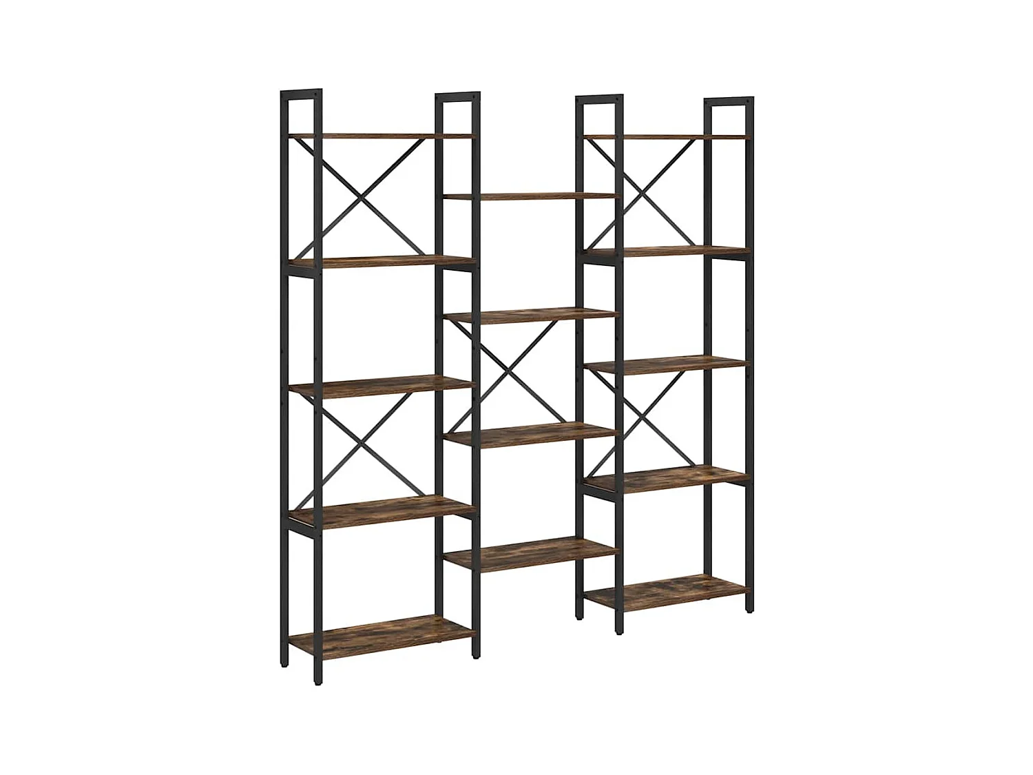 Étagère Chêne fumé 156 x 25 x 167.5 cm Bois d'ingénierie