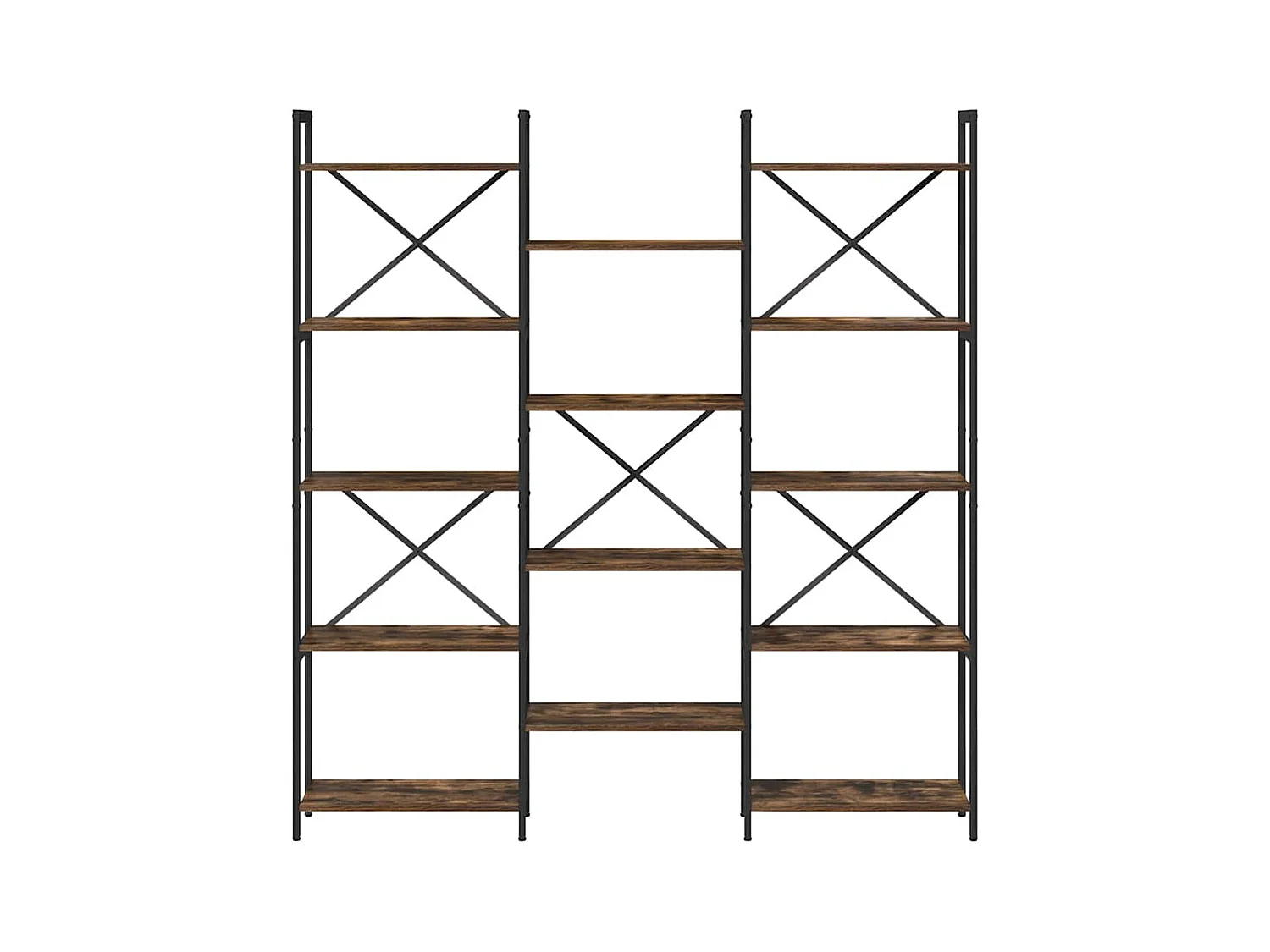 Étagère Chêne fumé 156 x 25 x 167.5 cm Bois d'ingénierie