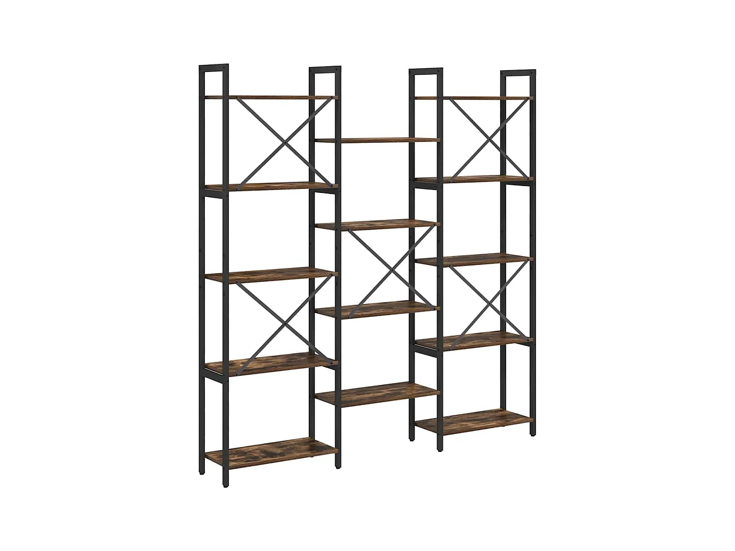 Étagère Chêne fumé 156 x 25 x 167.5 cm Bois d'ingénierie