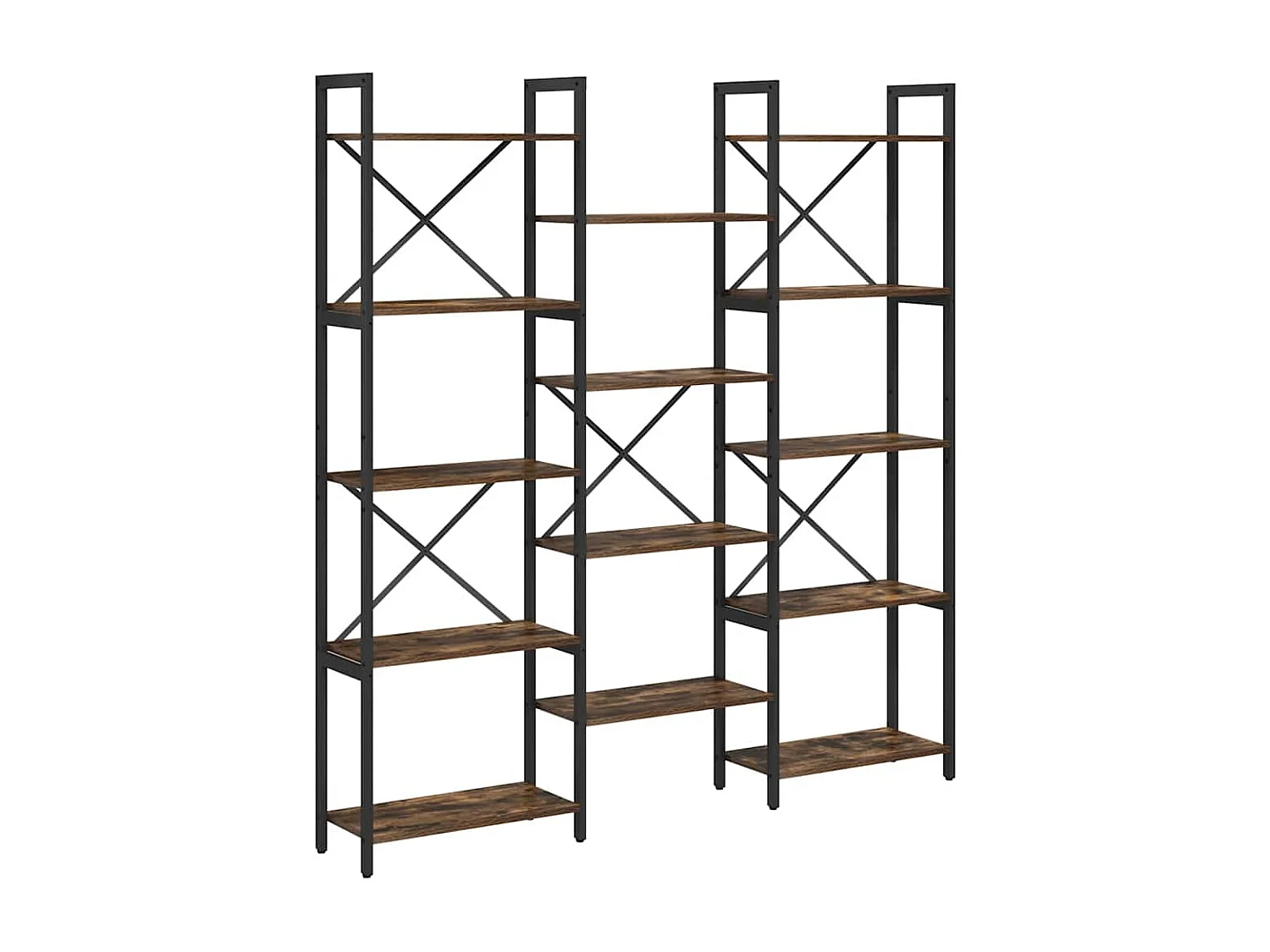 Étagère Chêne fumé 156 x 25 x 167.5 cm Bois d'ingénierie