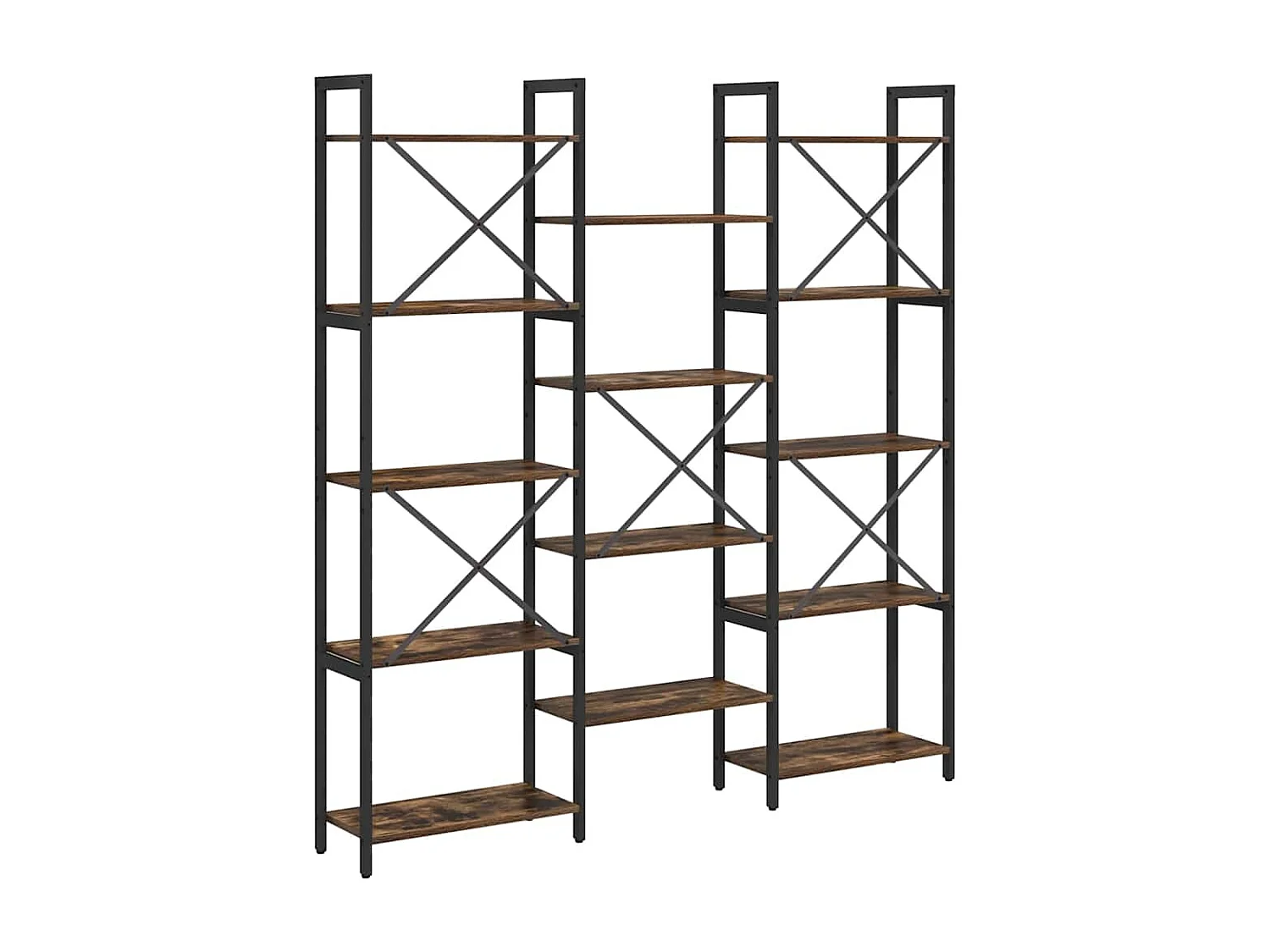 Étagère Chêne fumé 156 x 25 x 167.5 cm Bois d'ingénierie