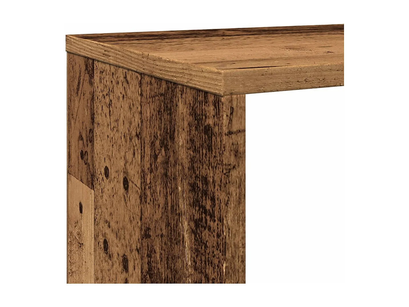 Bibliothèque vieux bois 132x29x141,5 cm bois d'ingénierie