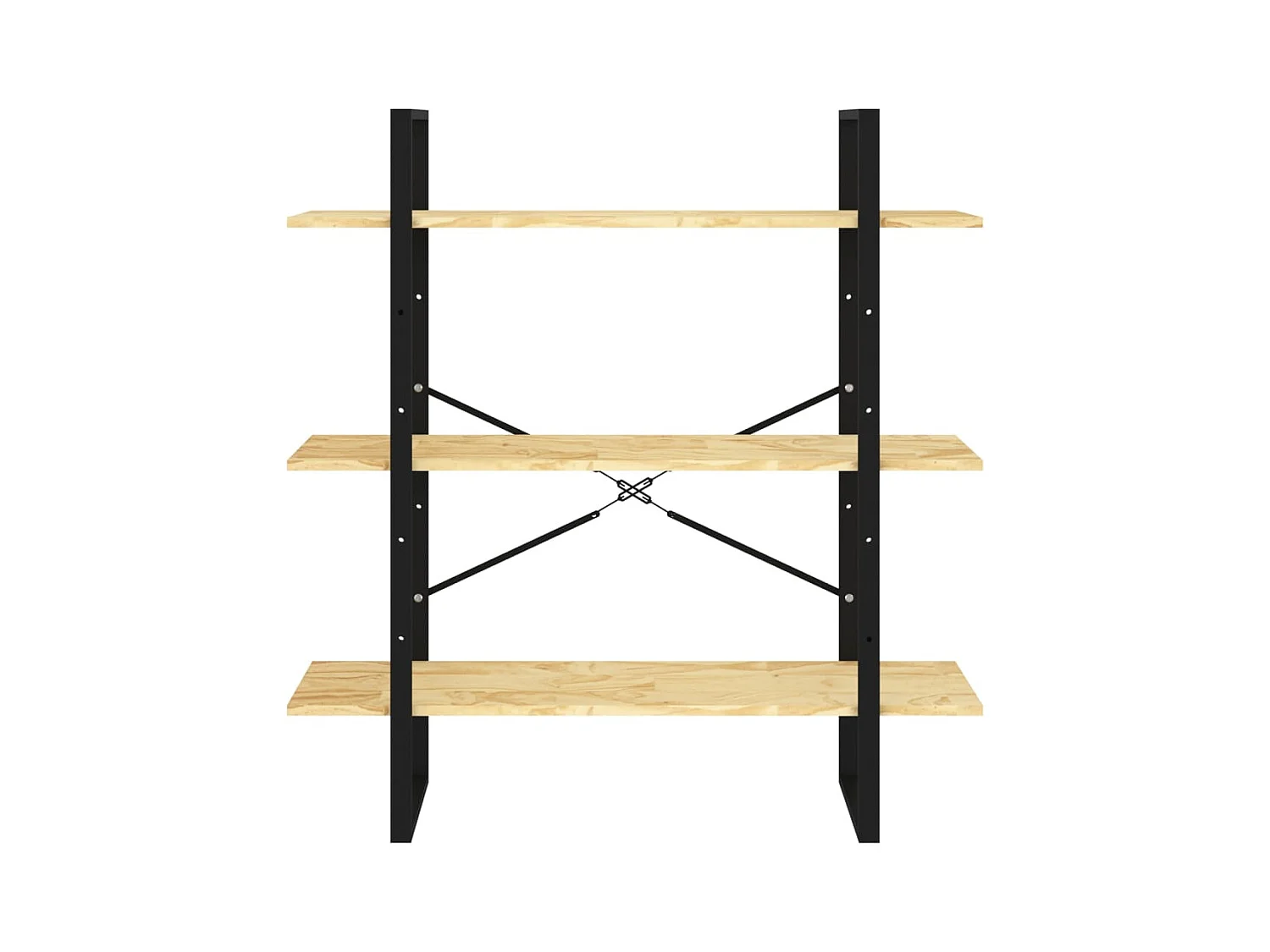 Bibliothèque à 3 niveaux 100x30x105 cm Bois de pin massif