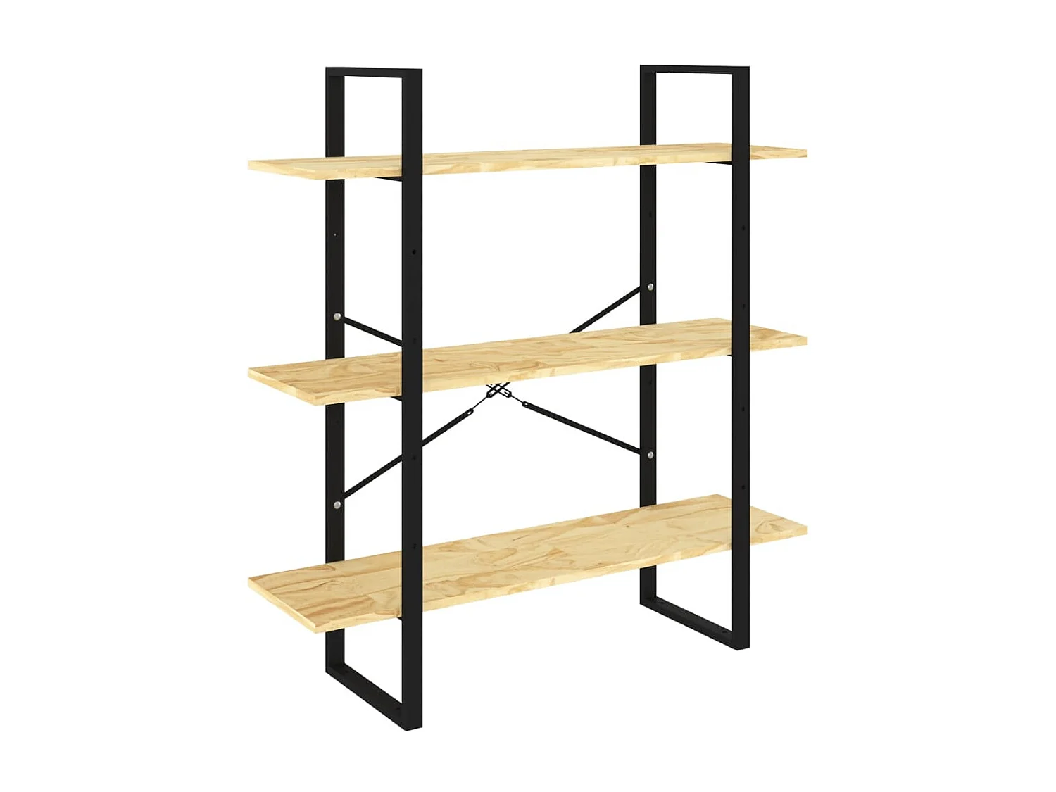 Bibliothèque à 3 niveaux 100x30x105 cm Bois de pin massif