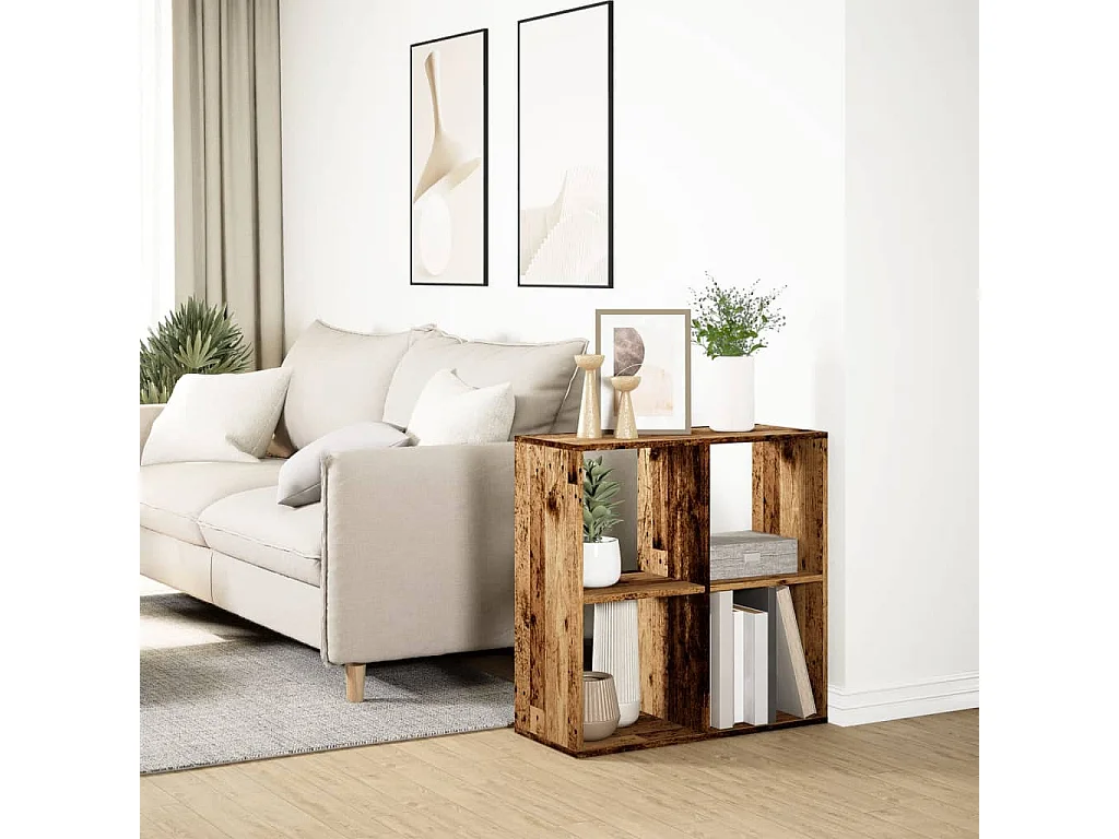 Raumteiler Regal Altholz 69,5x29x69,5 cm