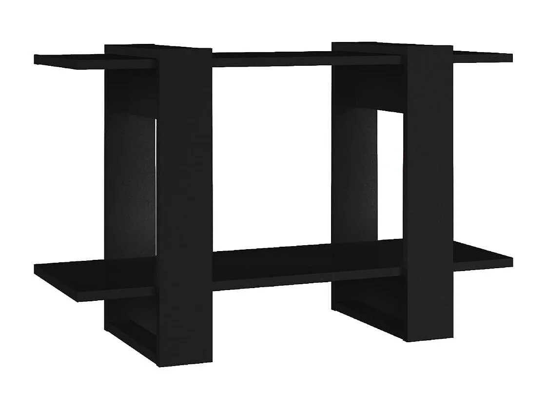 Boekenkast/kamerverdeler zwart 80x30x51 cm