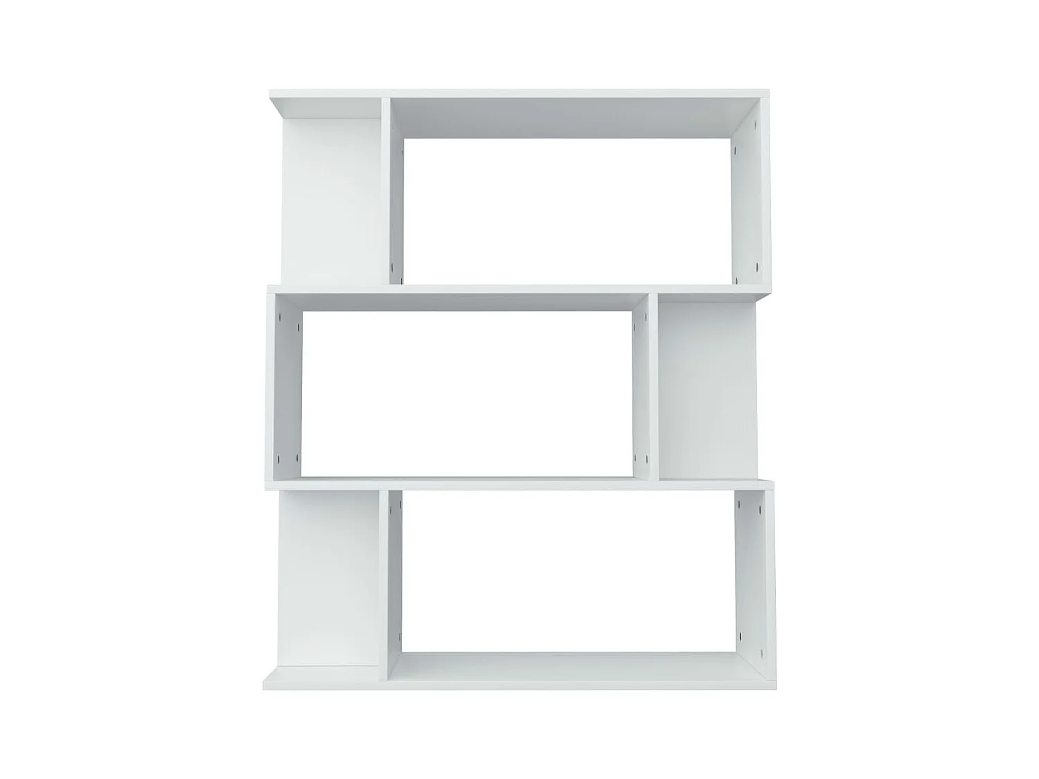 Bibliothèque/Cloison Blanc 80x24x96 cm Bois d'ingénierie