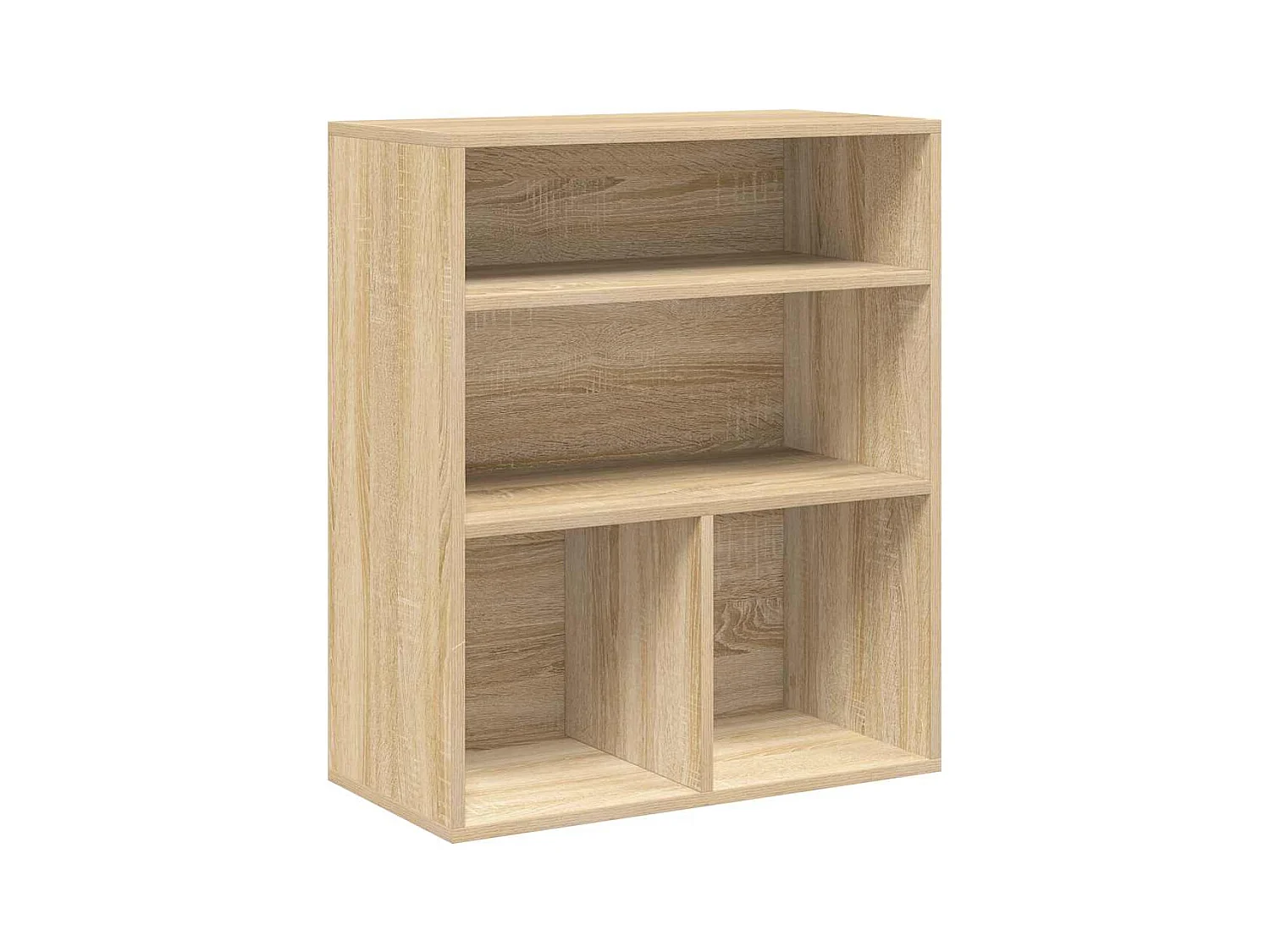 Sonoma eiken boekenkast 60x30x71,5 cm bewerkt hout