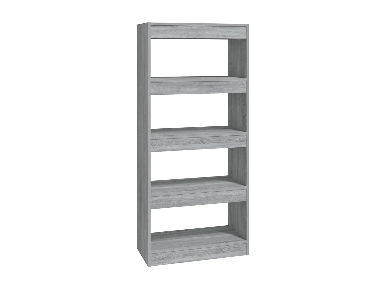 Libreria/Pareti divisorie Sonoma Grey 60x30x135 cm in legno ingegnerizzato