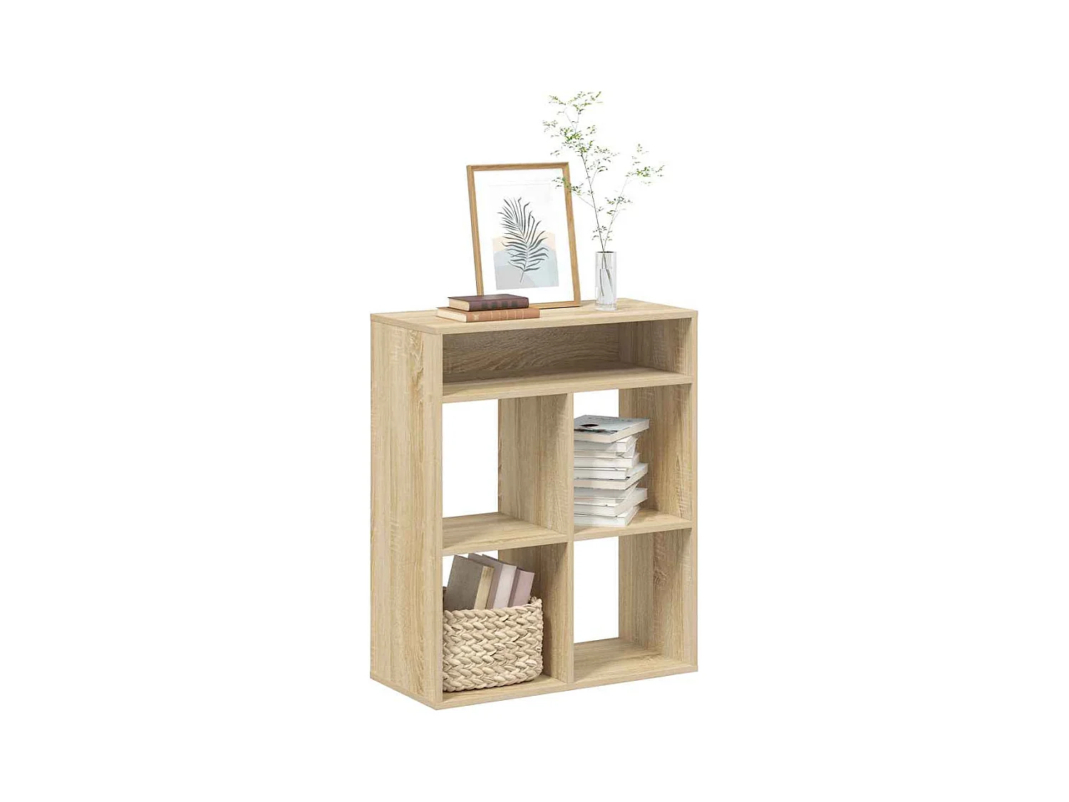Bibliothèque chêne sonoma 66x31x80 cm bois d'ingénierie