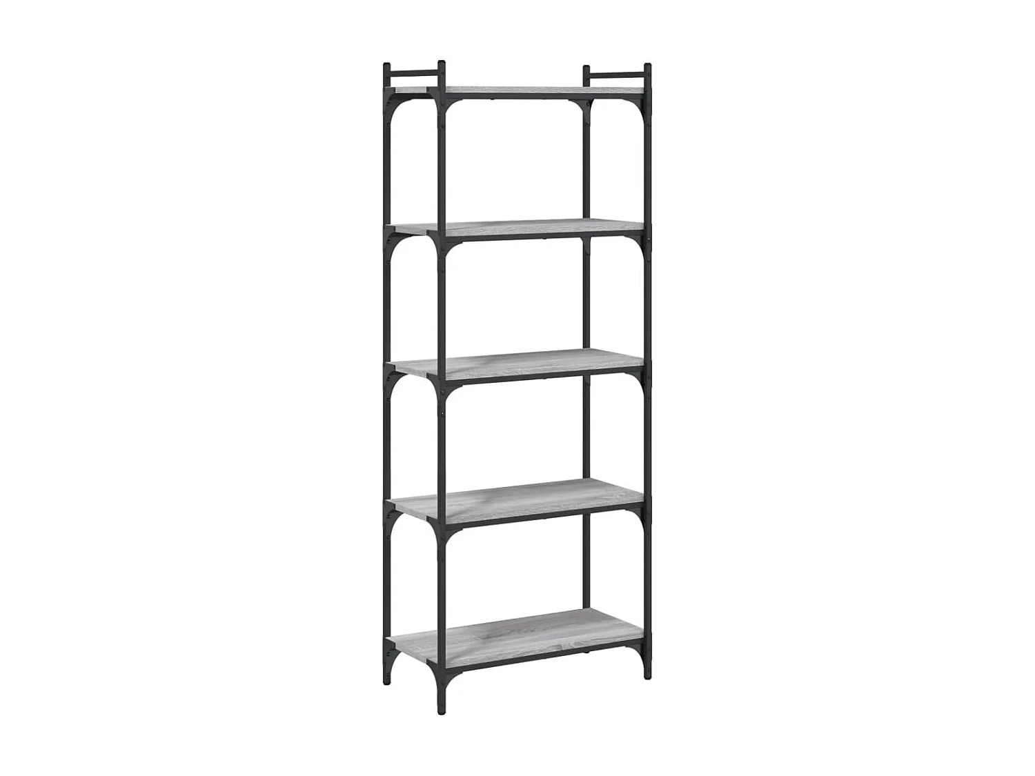 Libreria a 5 ripiani Sonoma Grey 60x30x154 cm