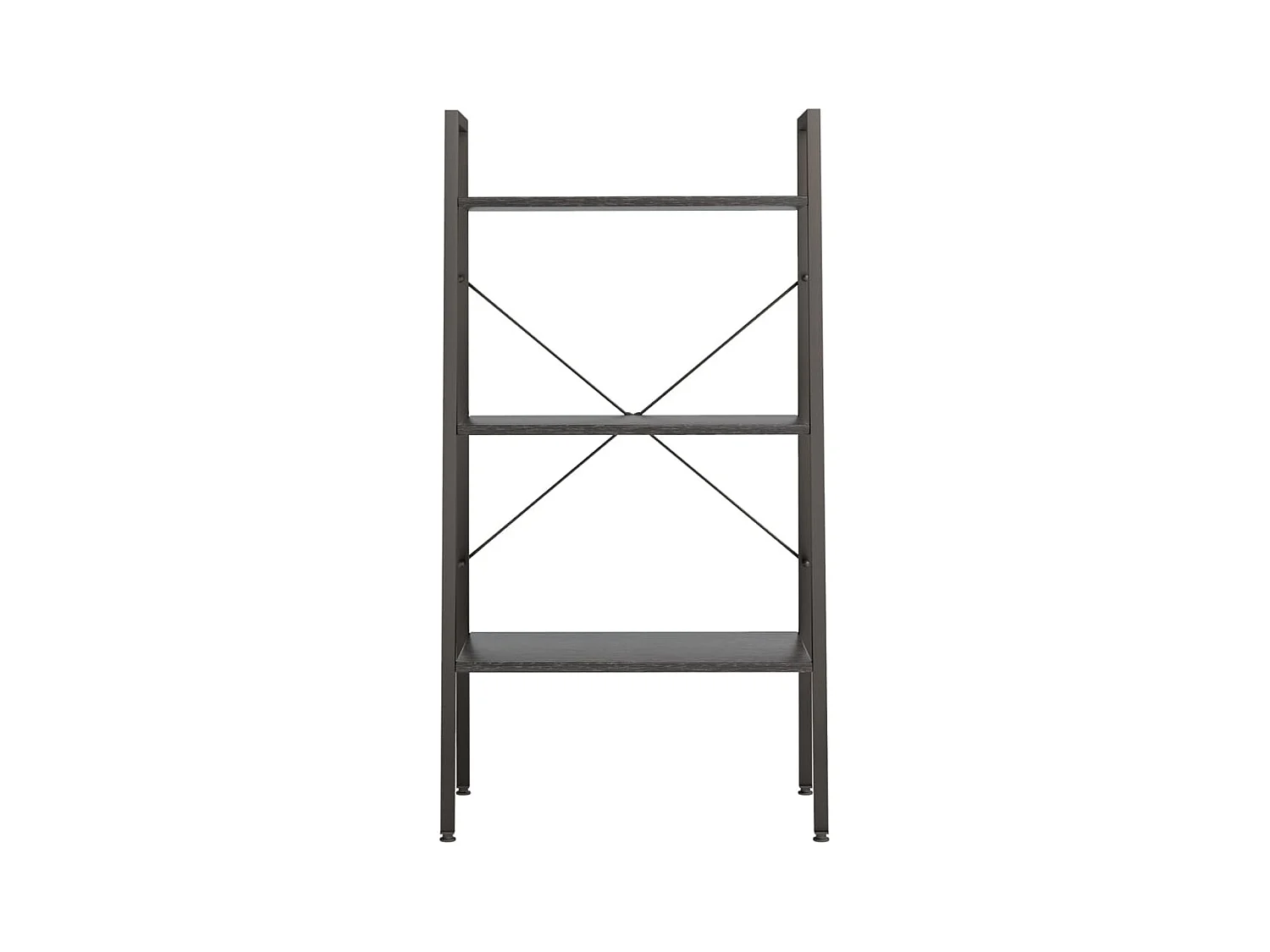 Étagère sur pied 3 niveaux Noir 56x35x108 cm