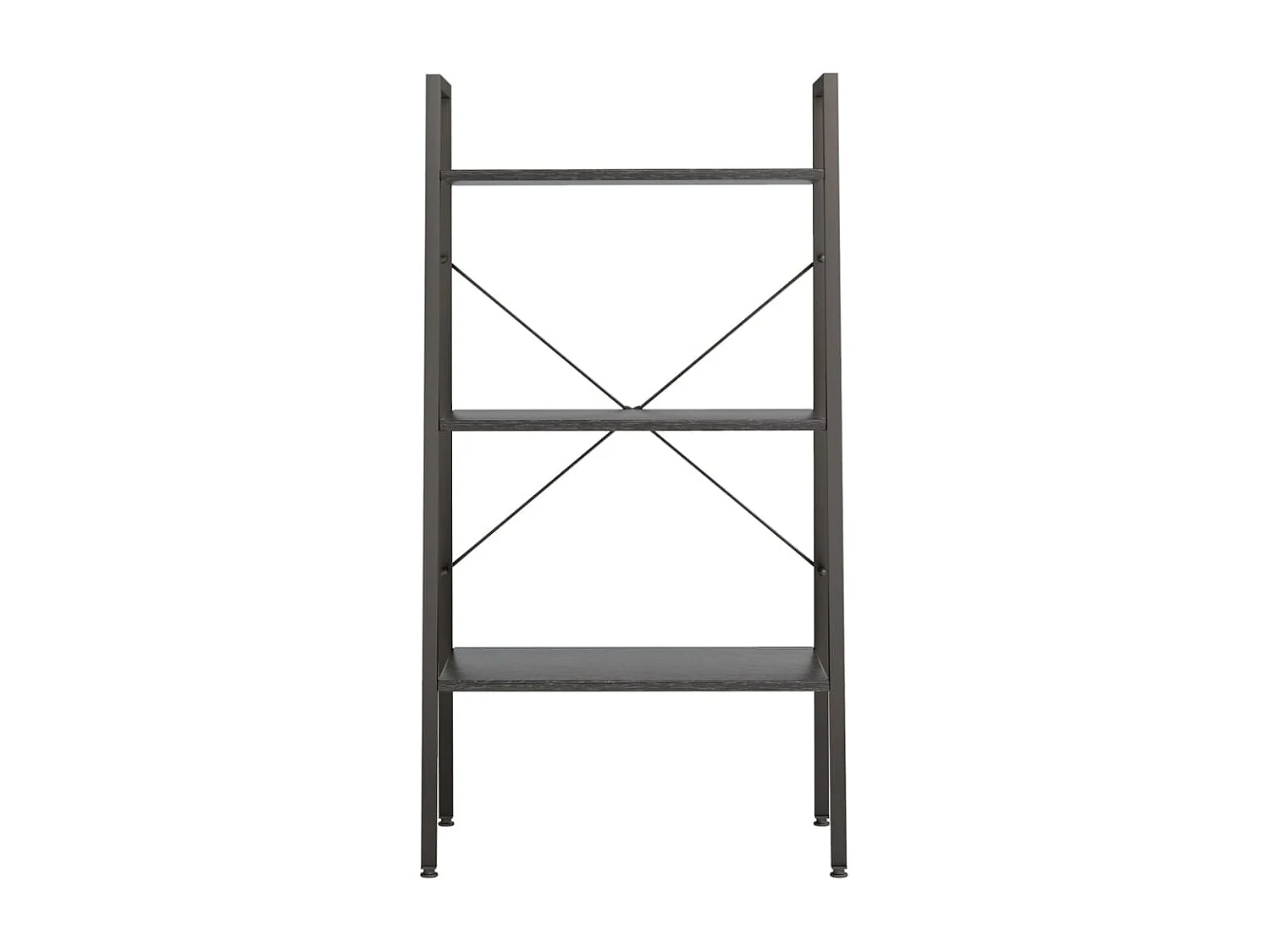 Étagère sur pied 3 niveaux Noir 56x35x108 cm