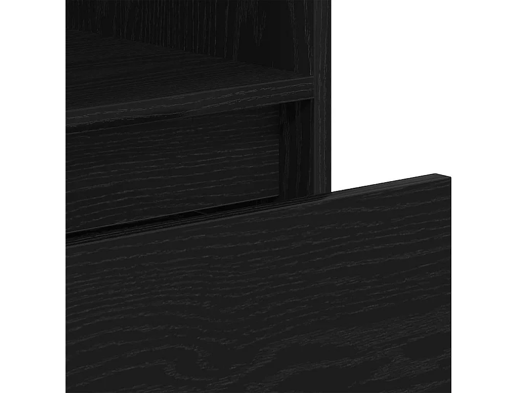 Libreria modulare Rovere Nero 36x30x171 cm Legno composito