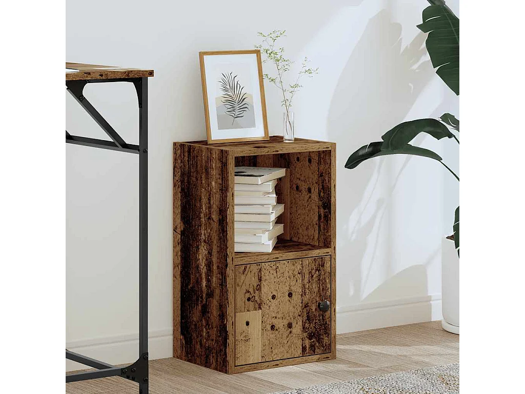 Bibliothèque vieux bois 31x24x52 cm bois d'ingénierie