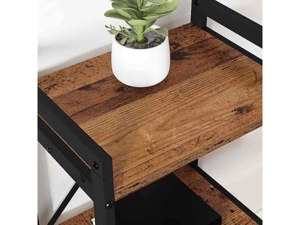 Libreria in legno antico 40 x 30 x 83 cm Legno ingegnerizzato