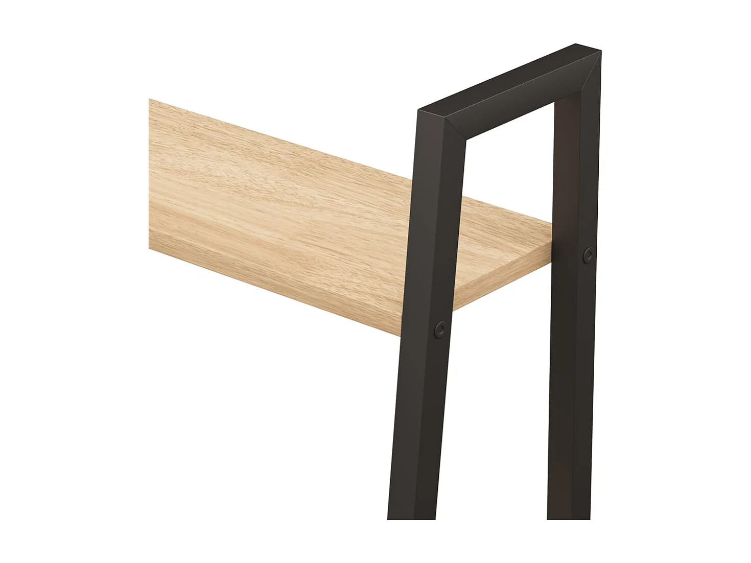 Scaffale a 5 ripiani Marrone chiaro e nero 56x35x174 cm