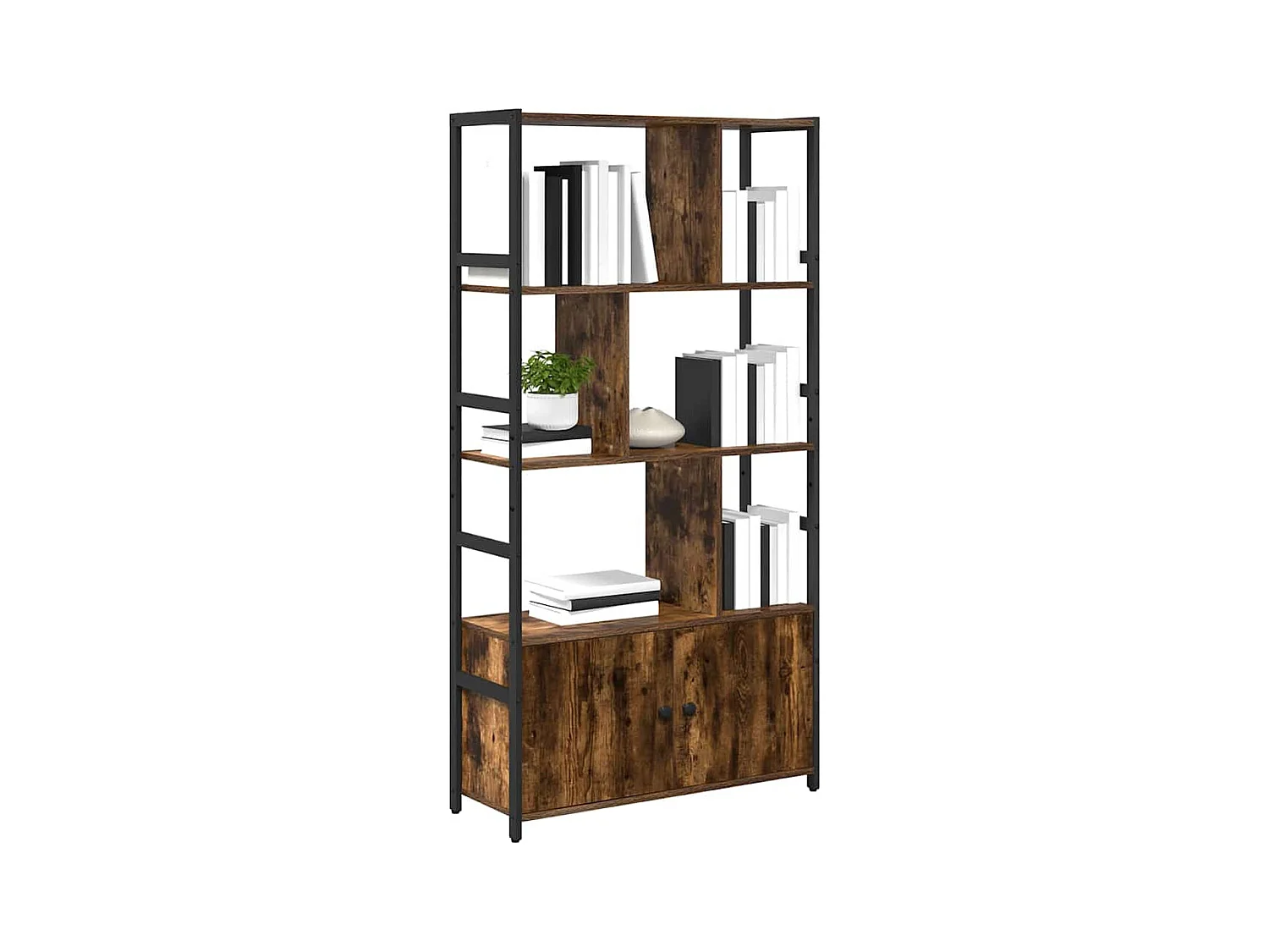 Gerookte eikenhouten plank 80 x 30 x 155,5 cm, bewerkt hout