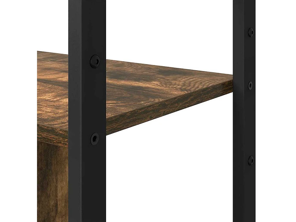 Gerookte eikenhouten plank 80 x 30 x 155,5 cm, bewerkt hout