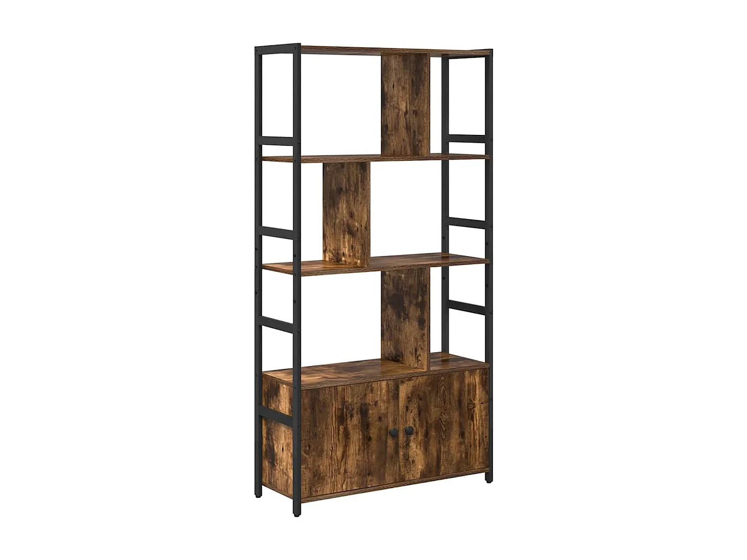 Étagère Chêne fumé 80 x 30 x 155.5 cm Bois d'ingénierie