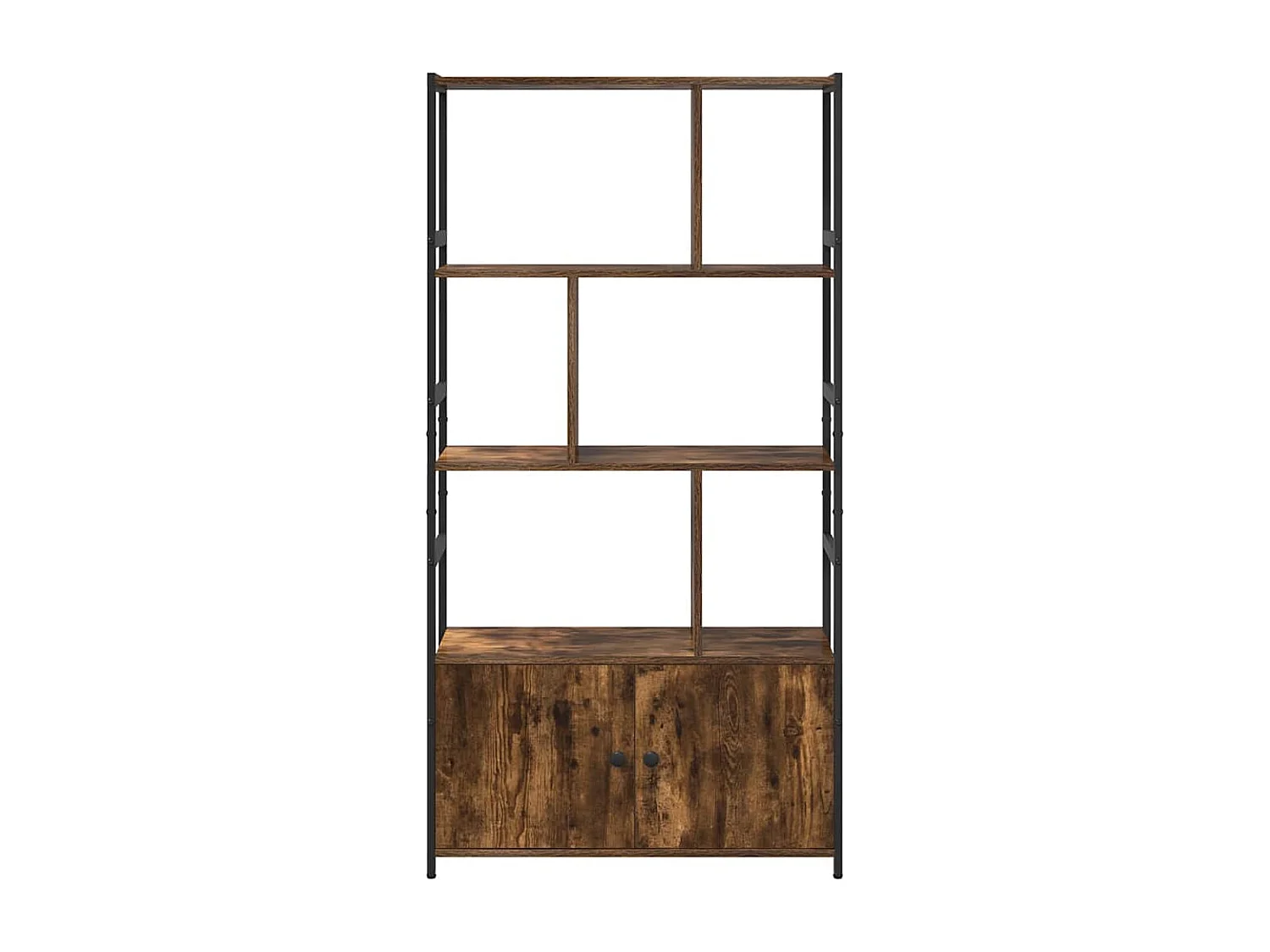Étagère Chêne fumé 80 x 30 x 155.5 cm Bois d'ingénierie