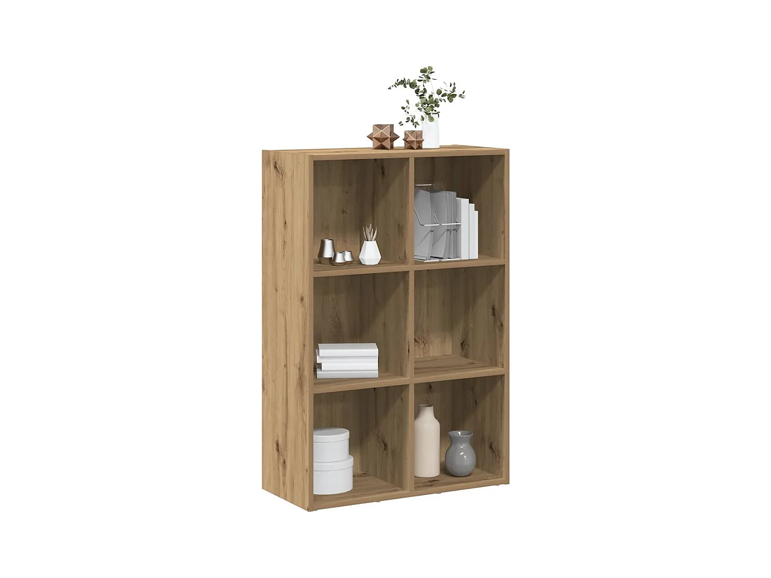 Bibliothèque/Buffet chêne artisanal 66x30x98 cm bois ingénierie