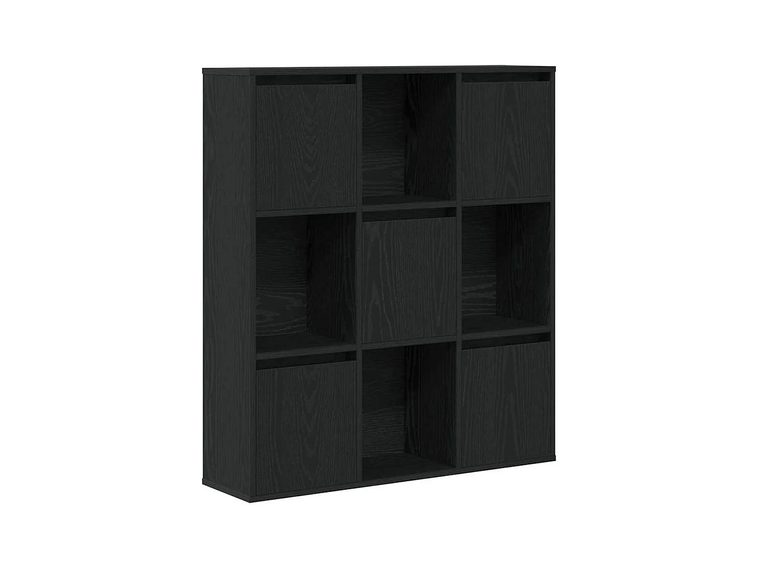 Bibliothèque chêne noir 89x24x101,5 cm bois d'ingénierie