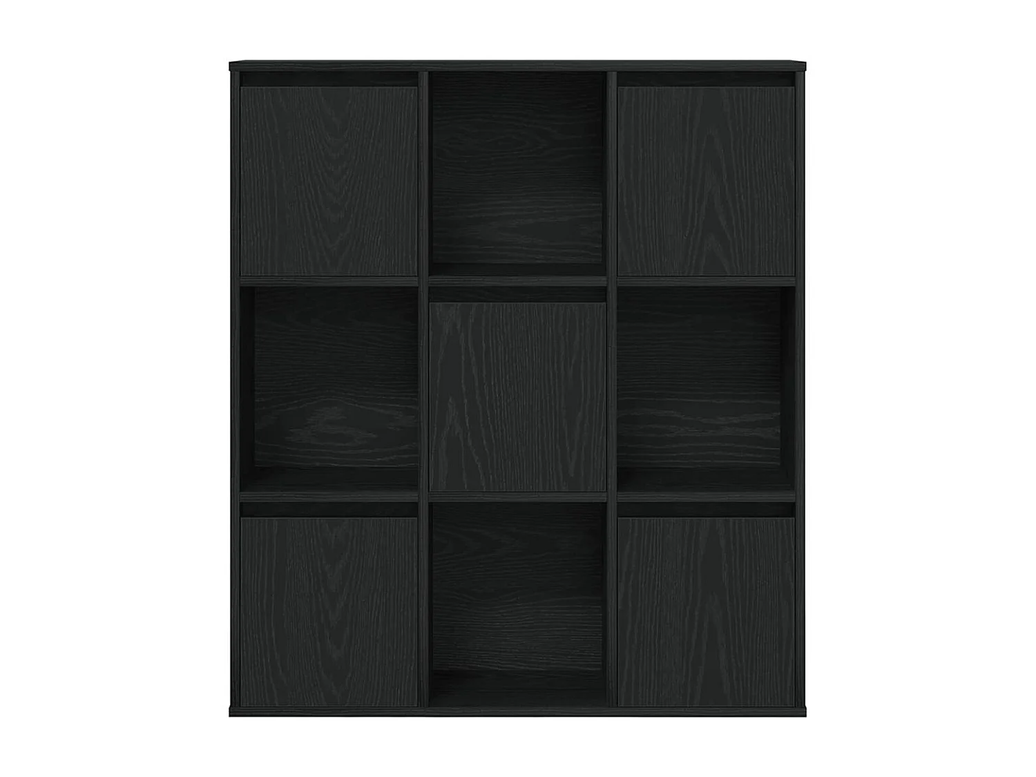 Bibliothèque chêne noir 89x24x101,5 cm bois d'ingénierie