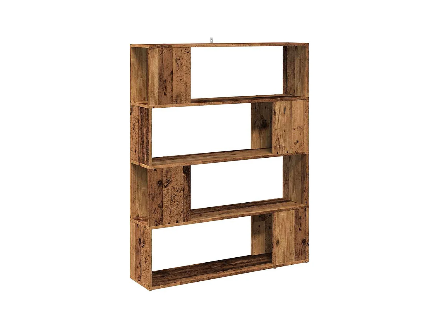 Bibliothèque/Séparateur de pièce vieux bois 100x24x124,5 cm
