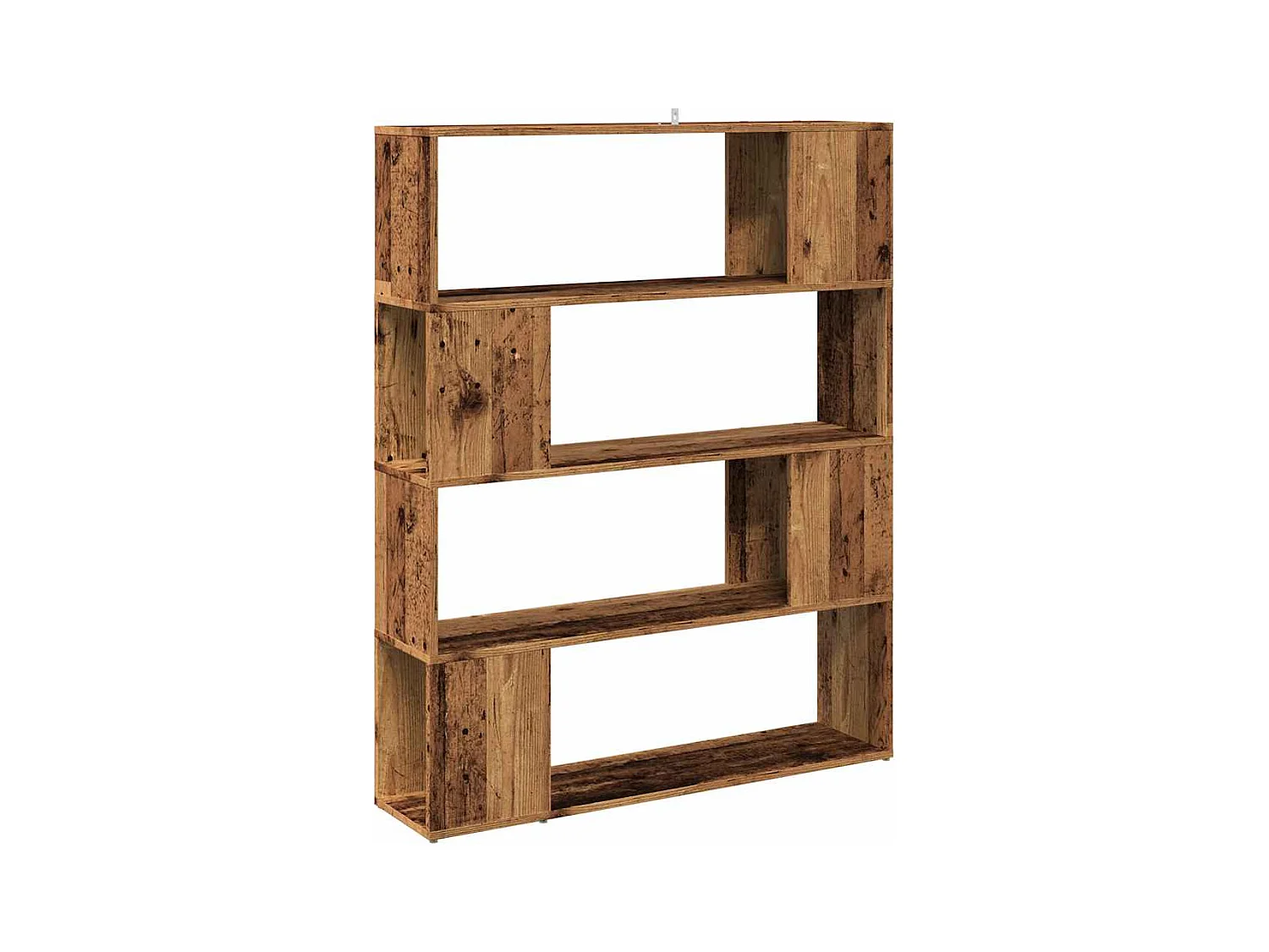 Bibliothèque/Séparateur de pièce vieux bois 100x24x124,5 cm