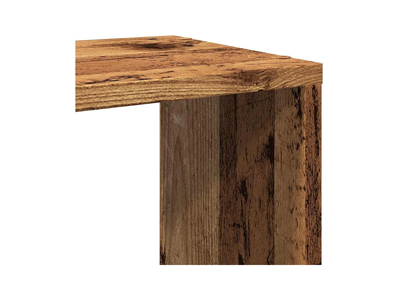 Bibliothèque/Séparateur de pièce vieux bois 100x24x124,5 cm