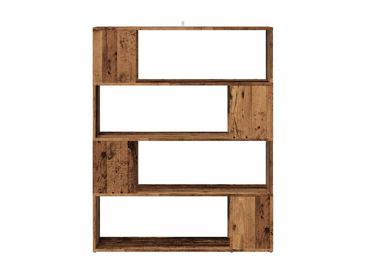 Bibliothèque/Séparateur de pièce vieux bois 100x24x124,5 cm