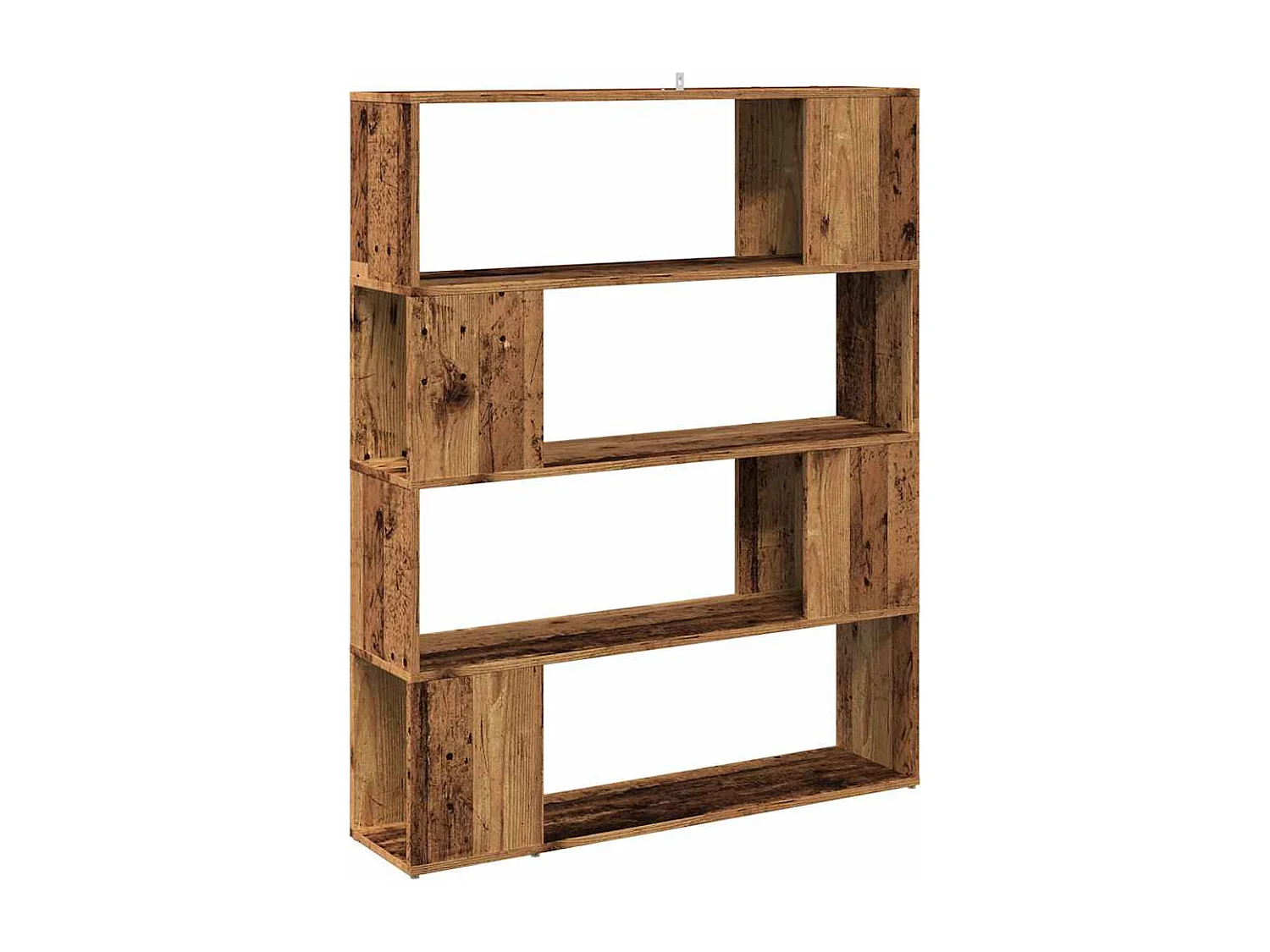 Bibliothèque/Séparateur de pièce vieux bois 100x24x124,5 cm