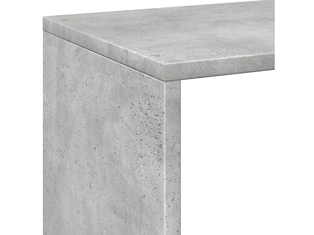 Mensola divisoria grigio cemento 69,5x29x137,5 cm