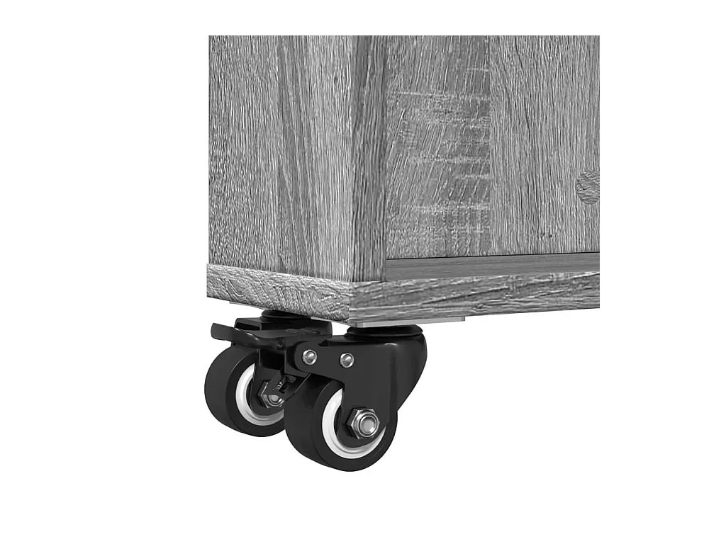 Sonoma Gray Engineered Wood smalle opbergwagen