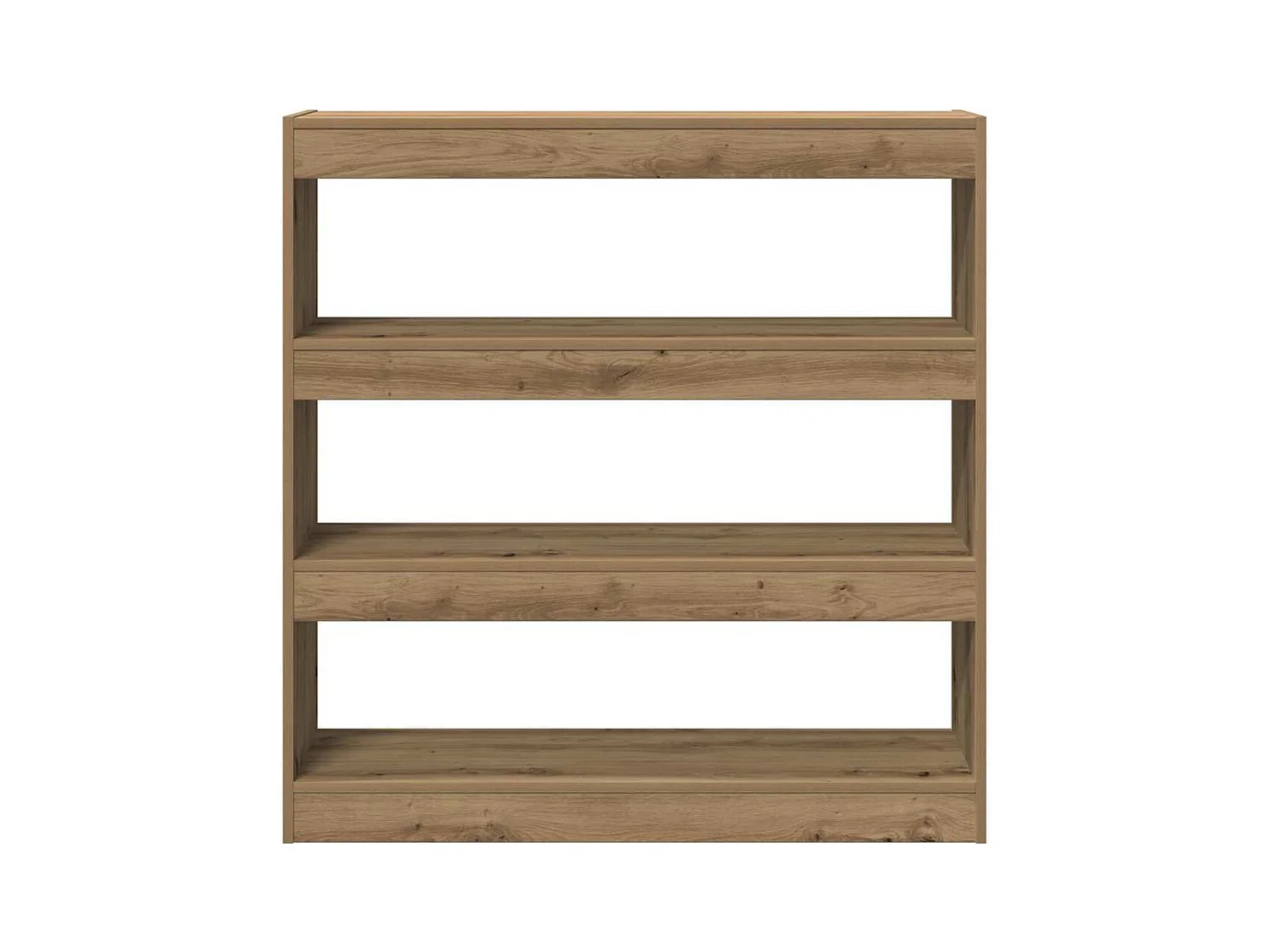 Cabinet à livres / Séparateur de pièce en chêne artisanal - 100x30x103cm, fait en bois d'ingénierie