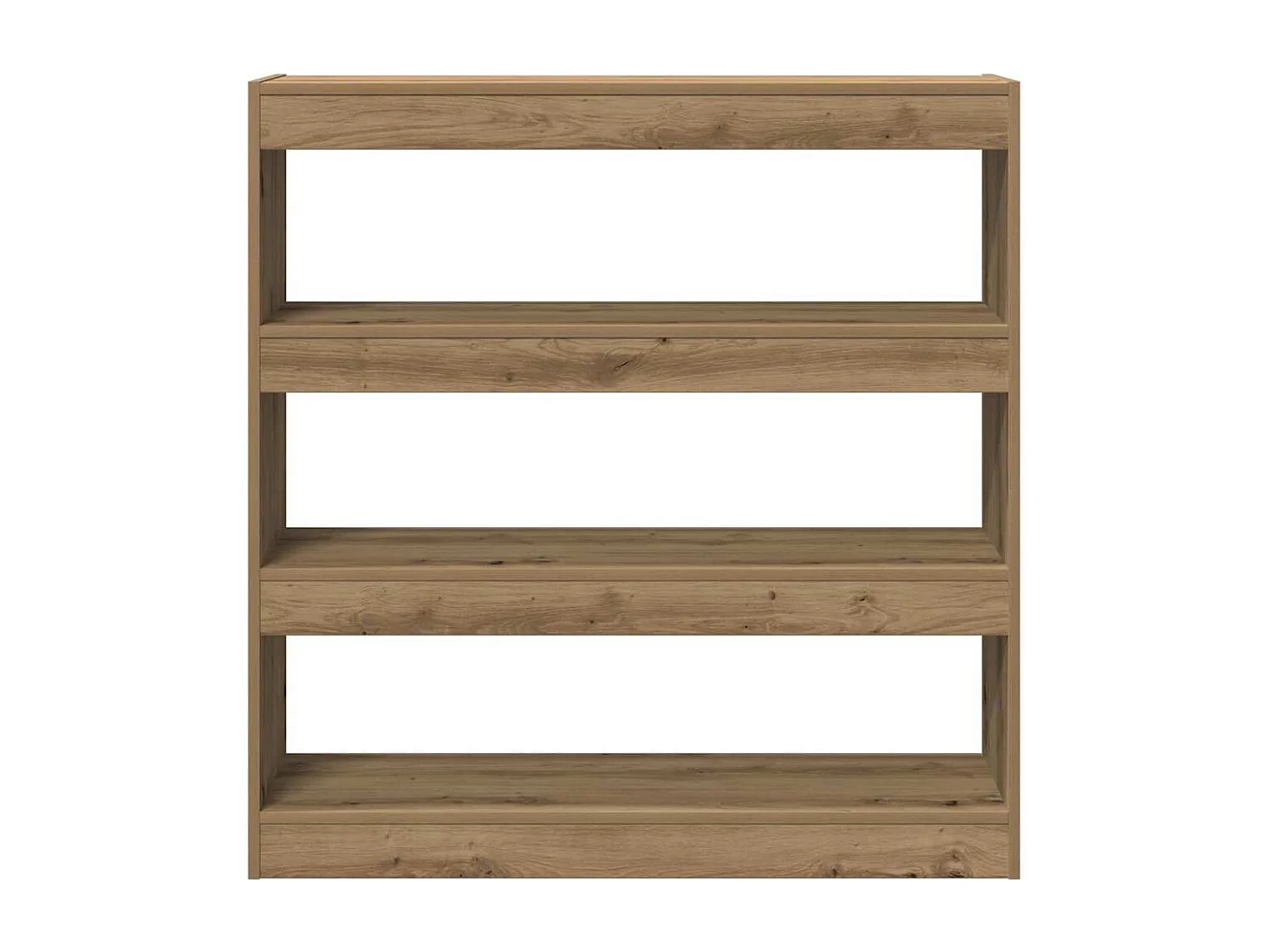 Cabinet à livres / Séparateur de pièce en chêne artisanal - 100x30x103cm, fait en bois d'ingénierie