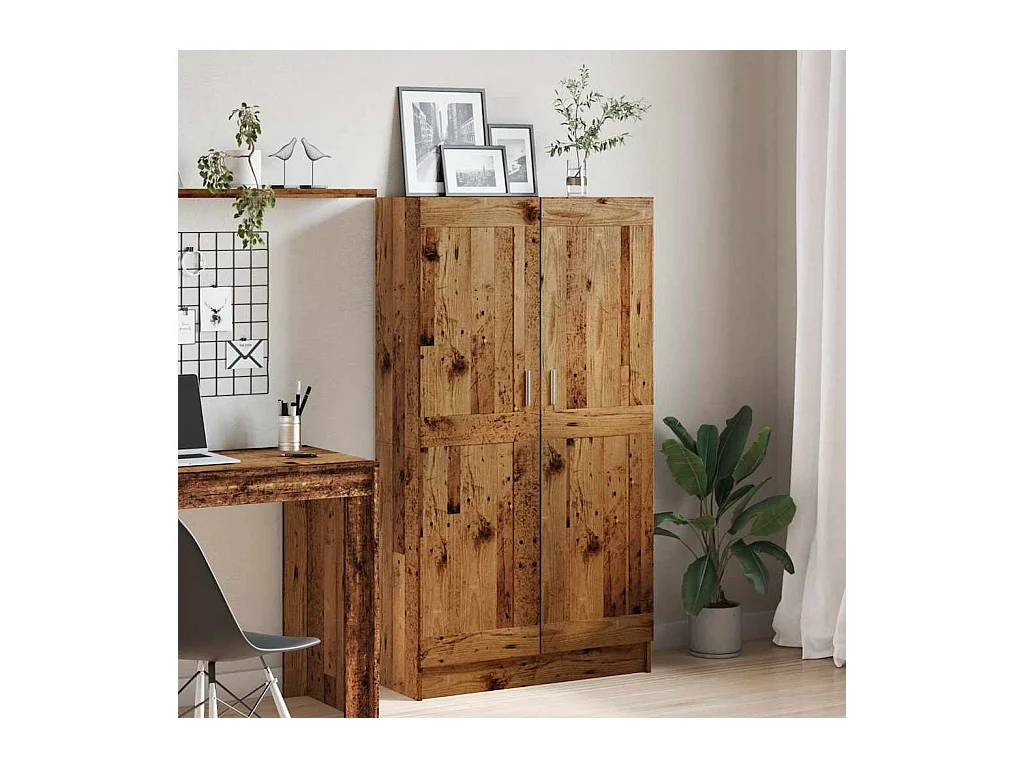 Libreria in legno antico 82,5x30,5x150 cm in legno ingegnerizzato