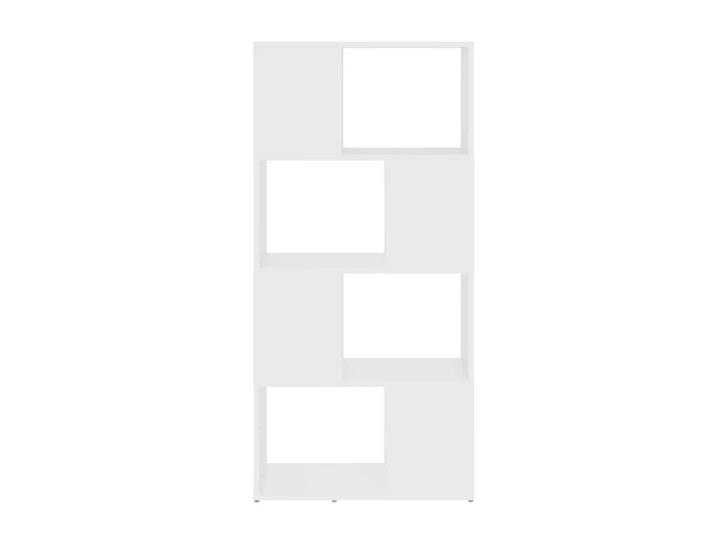 Bibliothèque/Séparateur de pièce blanc bois d'ingénierie